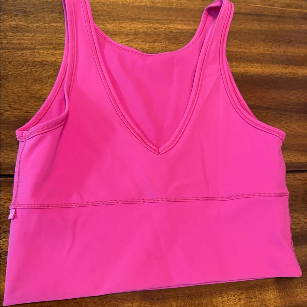 lululemon athletica Vibrant Pink Crop Top